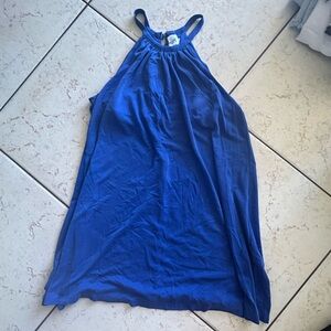 Sigrid Olsen Royal Blue Sleeveless Top